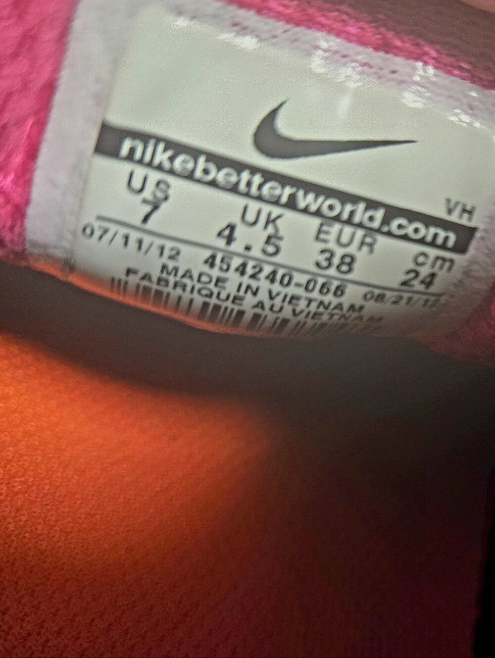 Nike Womens Size 7 Dual Fusion ST 2 Running Shoes Gray Pink Silver 454240-066 - Picture 10 of 10